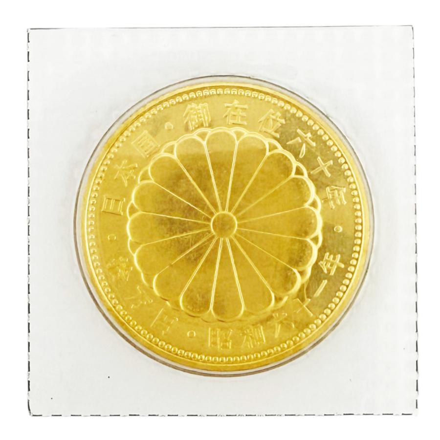 天皇陛下御在位60年記念 10万円金貨幣 昭和61年 純金 記念コイン K24