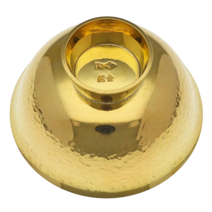 盃 酒器 置物 純金製 金器 還暦 退職 お祝い 誕生日 記念日 金工芸品