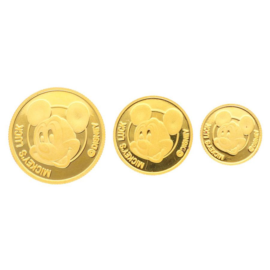 金のインゴットとコインセット コインセット 1994 ディズニーゴールドコイン MICKEY'S LUCK 純金 記念
