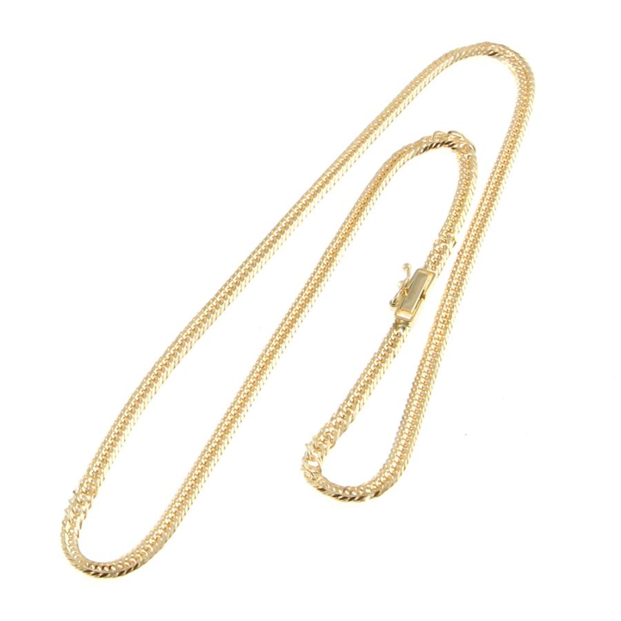 喜平 ネックレス 約10g 12面トリプル 12DCT 40cm 留め具中 折れ式 18金