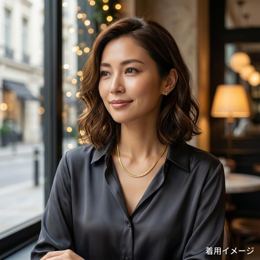喜平 ネックレス 約12g 12面トリプル 12DCT 50cm 留め具中折れ式 18金