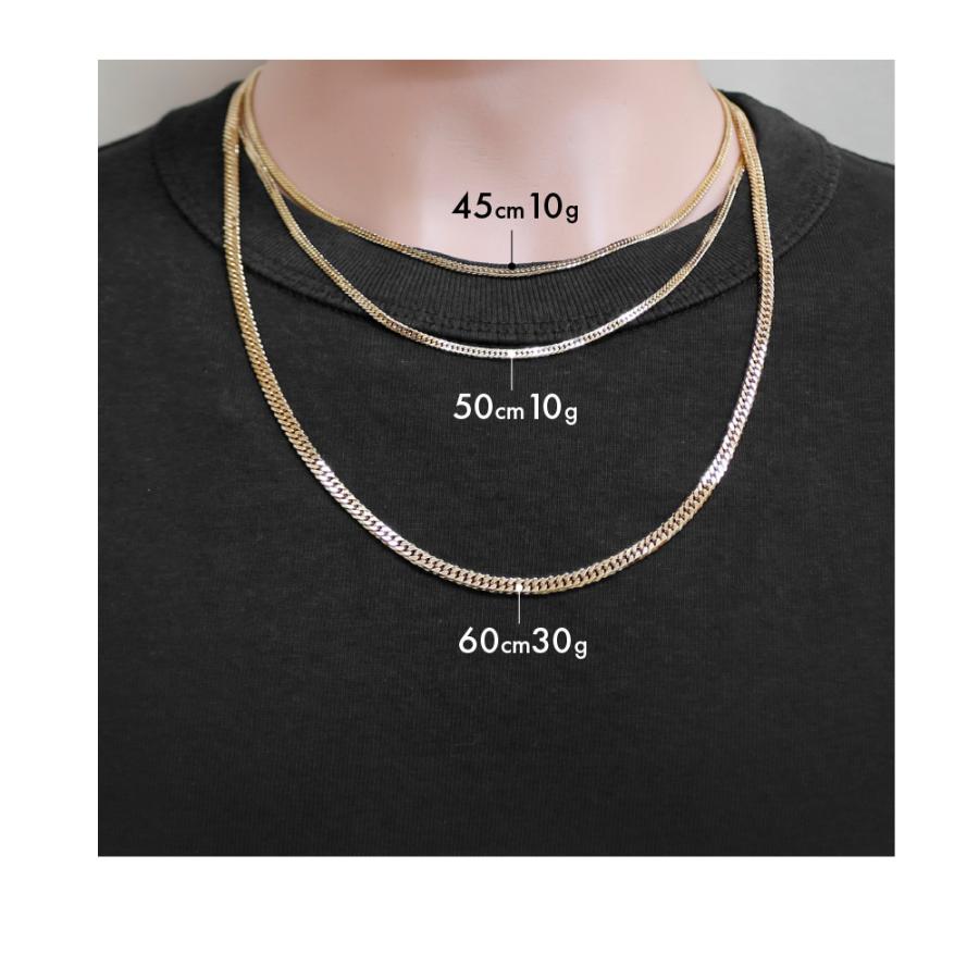 喜平 12面トリプル ダイヤモンドカット 50cm 箱付き 中折れ留め具 喜平 ネックレス 約30g 12面トリプル 12DCT 50cm 留め具中折れ式