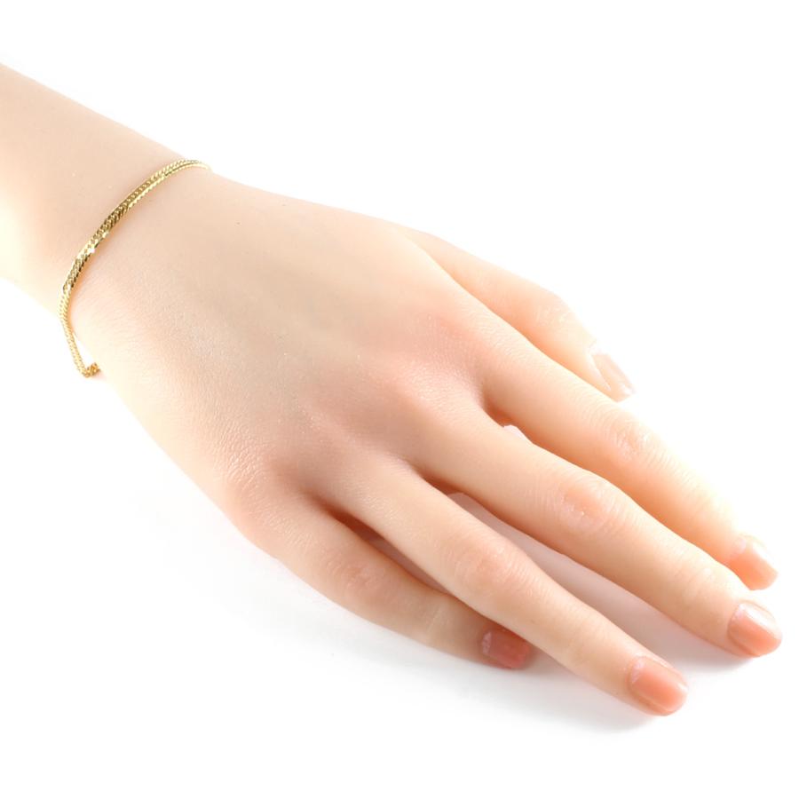 【H】18金 6面ダブル　5g ブレスレット Amazon | [ハッピーグッツショップ] 18金 喜平 ブレスレット 6面