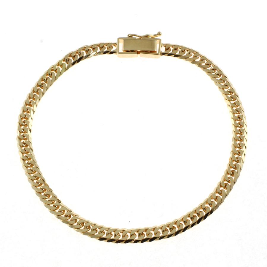 中古　美品18k喜平ブレスレット　6面ダブル　10g18cm 金ゴールドGOLD 喜平 ブレスレット 6面ダブル 6DCW 18cm 約10g 留め具 中折れ式