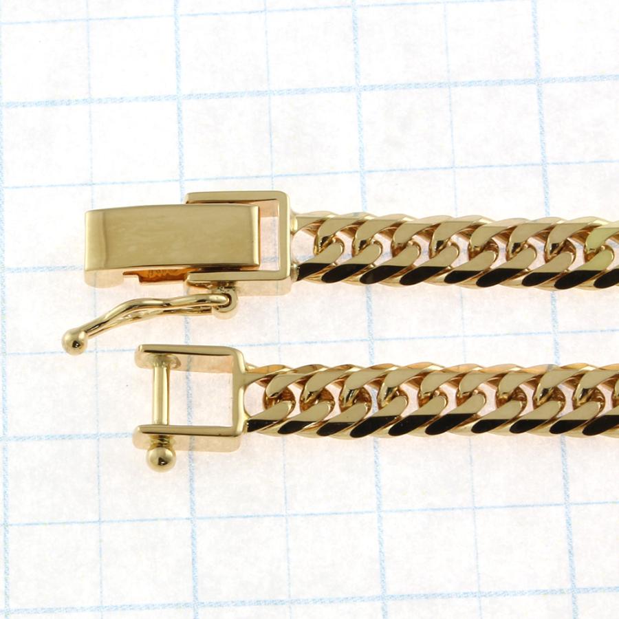 喜平 ブレスレット 6面ダブル 6DCW 18cm 約10g 留め具 中折れ式 18金