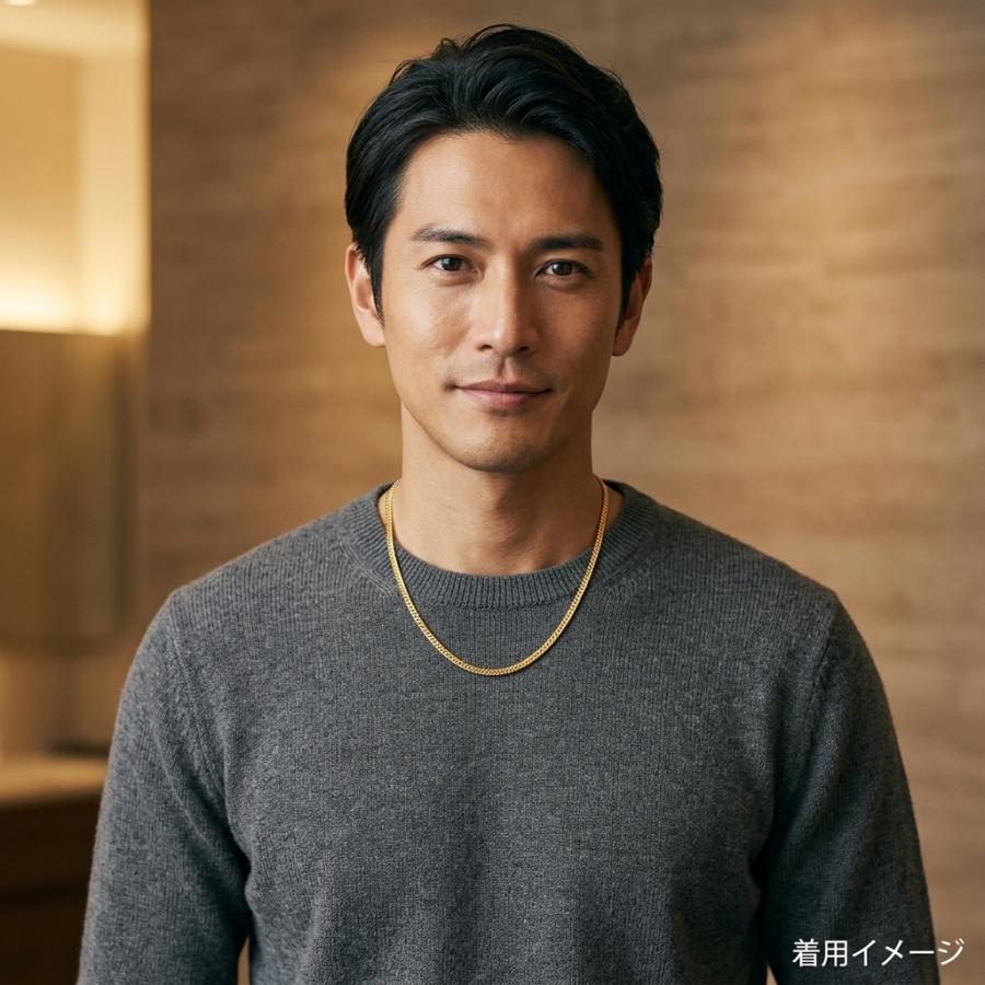 喜平 ネックレス 6面ダブル 6DCW 50cm 約10g 留め具 中折れ式 18金 K18