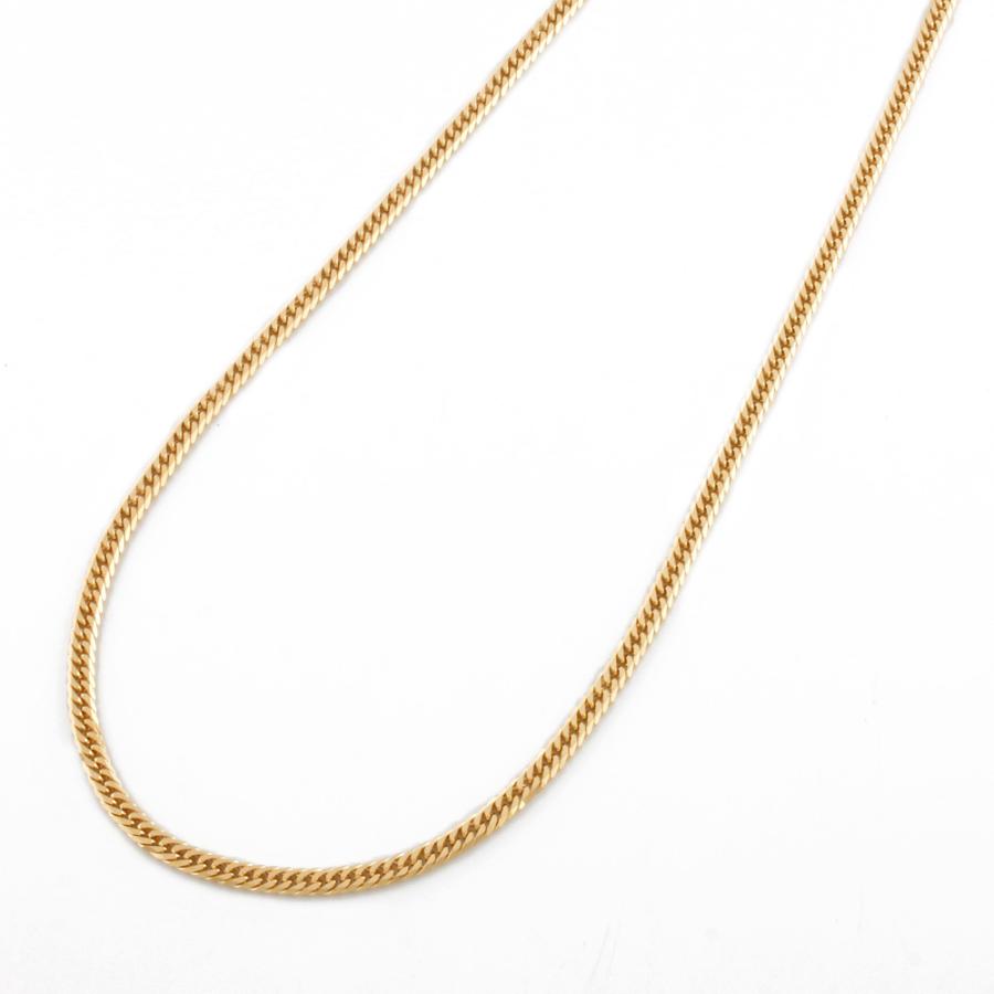 喜平 6面ダブル 55cm 刻印 中折れ留め具 セーフティー 喜平 6面ダブル 55cm 刻印 18金鍍金 中折れ留め具 セーフティー