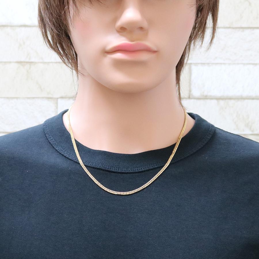 喜平 ネックレス 約15g 6面ダブル 6DCW 50cm 留め具中折れ式 18金 K18