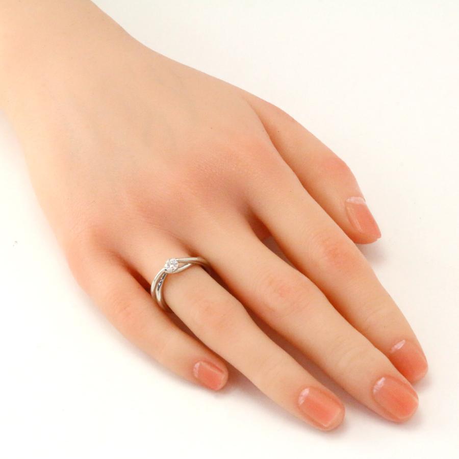 リング 指輪 9号 一粒ダイヤ Pt950プラチナ ダイヤモンド 0.31ct  