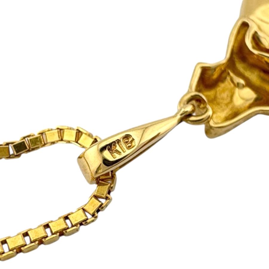 金色三角形・ボルダーオパール？！ペンダントネックレス ネックレス 18金 K18イエローゴールド ボルダーオパール