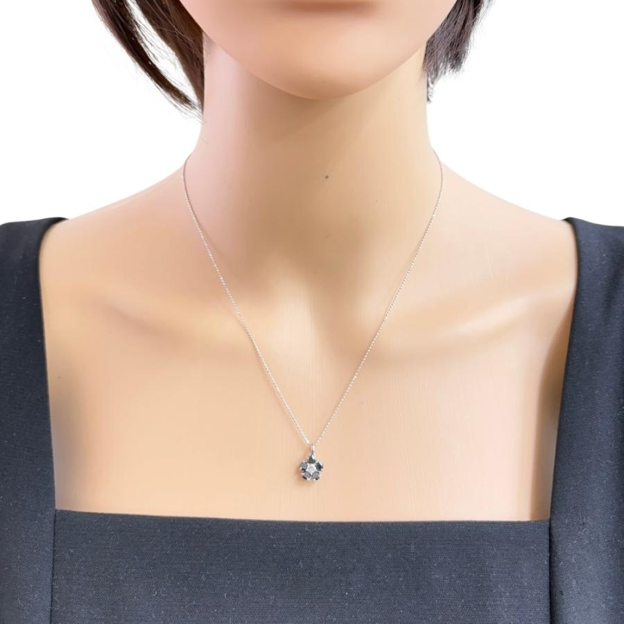 ネックレス 18金 K18ホワイトゴールド ダイヤモンド レディース 中古 