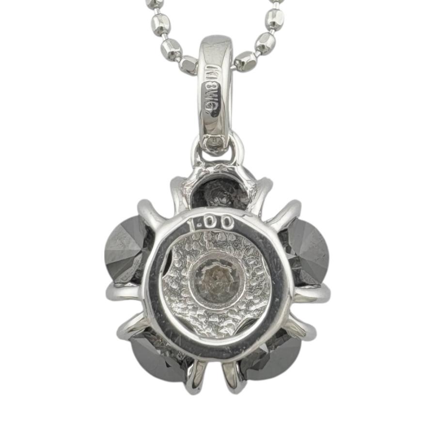 ネックレス 18金 K18ホワイトゴールド ダイヤモンド レディース 中古