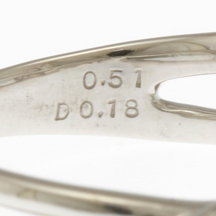 リング 指輪 9号 Pt900プラチナ ダイヤモンド 0.51ct ダイヤモンド 