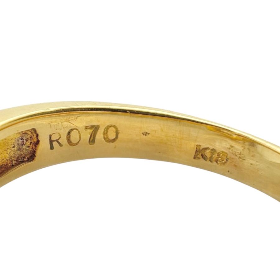 リング 指輪 12号 18金 K18イエローゴールド ルビー レディース 中古