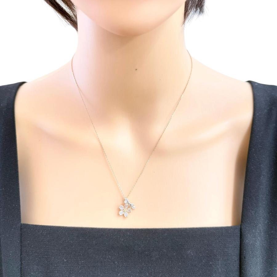 美令k18WGダイヤモンドネックレス K18WG ダイヤモンド ネックレス 新品仕上げ済み ホワイト