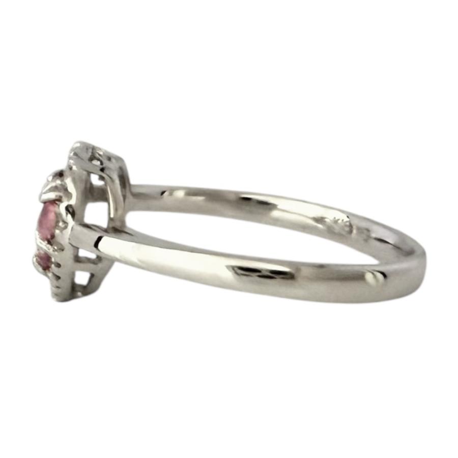 リング 指輪 11.5号 18金 K18ホワイトゴールド ピンクサファイア  