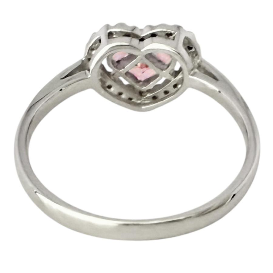 リング 指輪 11.5号 18金 K18ホワイトゴールド ピンクサファイア  