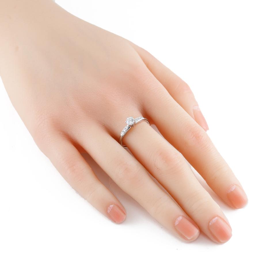 Pt850 オーバルダイヤモンド1.01ct リング16.5号