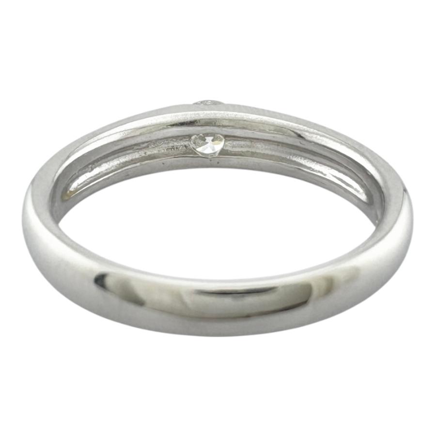 リング 指輪 14号 Pt900プラチナ ダイヤモンド レディース 中古 美品