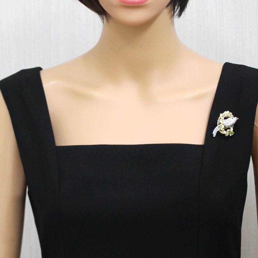 作家】梶光夫 トレンブラン バード ブローチ 18金 K18イエローゴールド