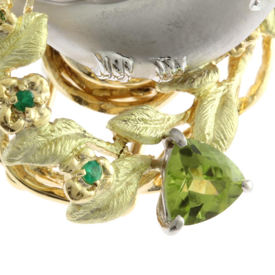 梶光夫先生作　750ワニモチーフのダイヤモンドピンブローチ 梶光夫先生作 750ワニモチーフのダイヤモンドピンブローチ 梶光夫先生