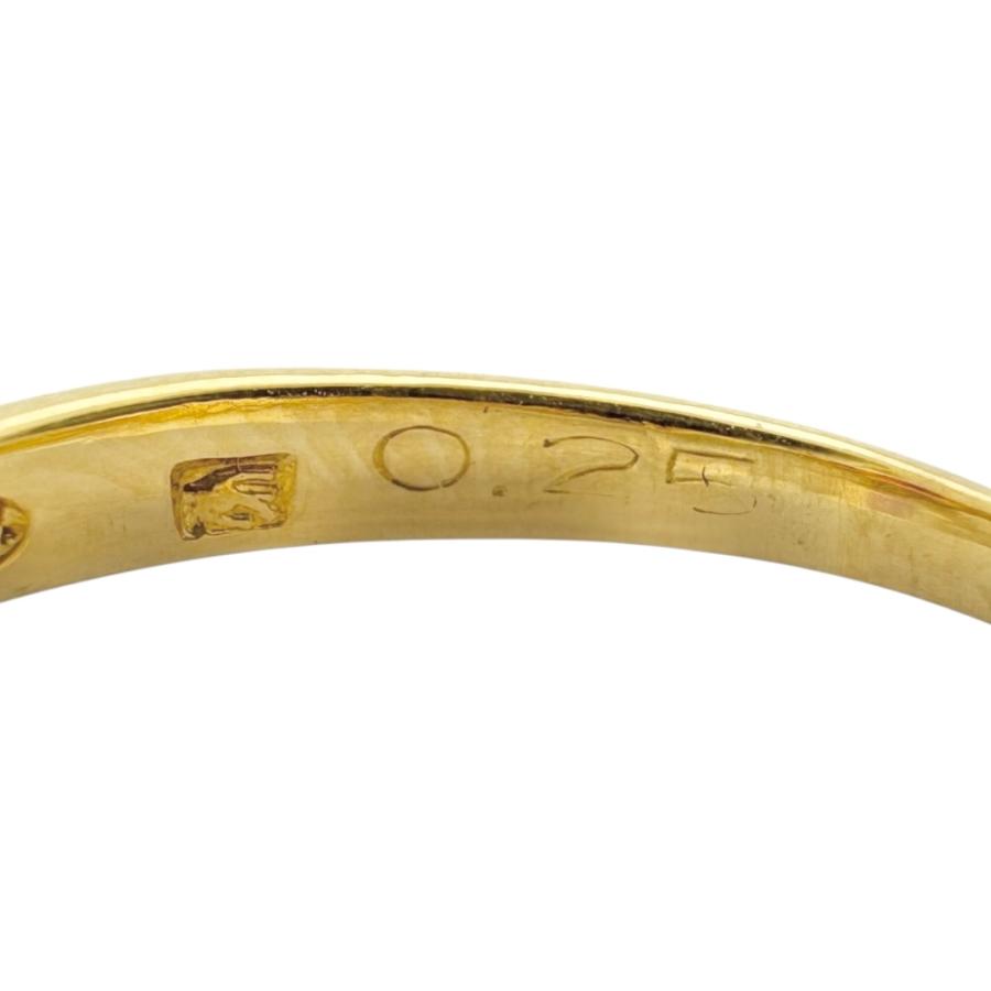 リング 指輪 9号 18金 K18イエローゴールド ルビー レディース 中古 美