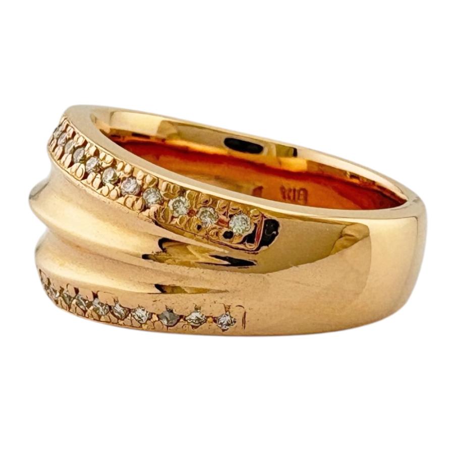 リング 指輪 12.5号 18金 K18ピンクゴールド ダイヤモンド レディース