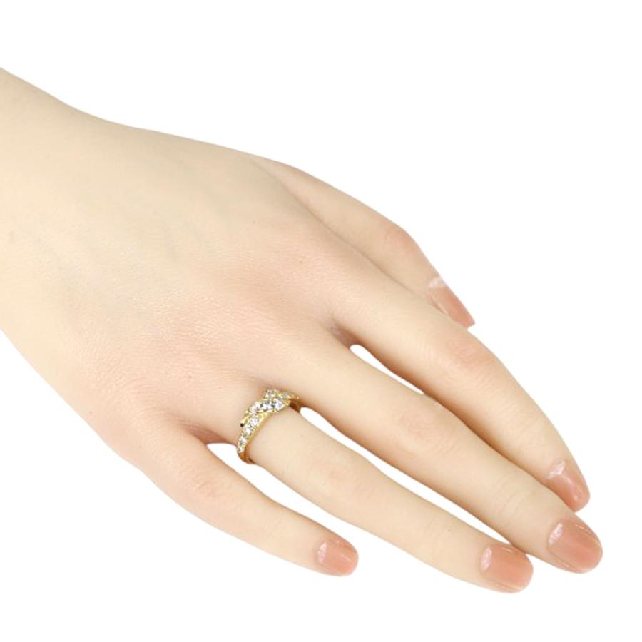 リング 指輪 11号 18金 K18イエローゴールド ダイヤモンド 0.85ct 