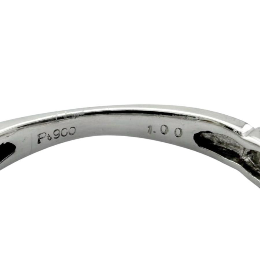 リング 指輪 11号 Pt900プラチナ ダイヤモンド レディース 中古 美品 