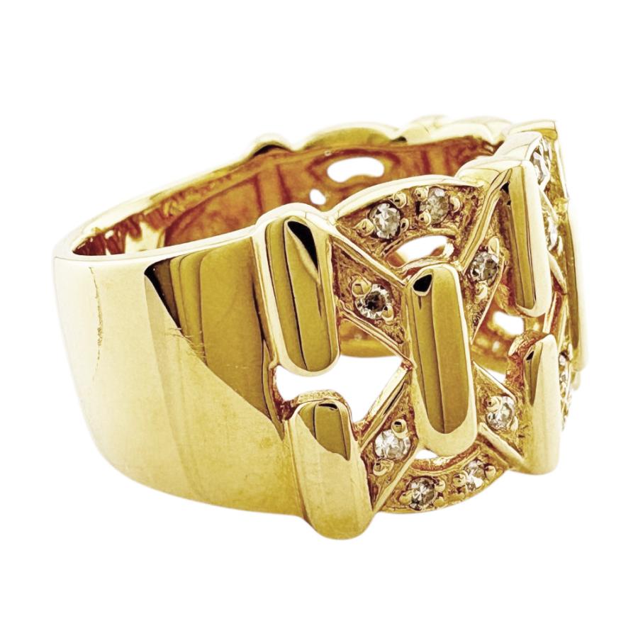 K18 ダイヤ リング 指輪 アクセサリー ジュエリー ゴールド　18金 K18 カラーゴールドリング〕K18 リング イエローゴールド (幅約