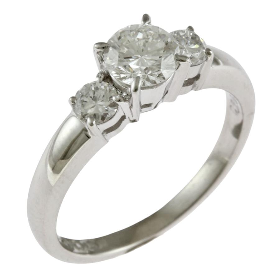 Pt900プラチナ天然ダイアモンドリング0.18ct 11号