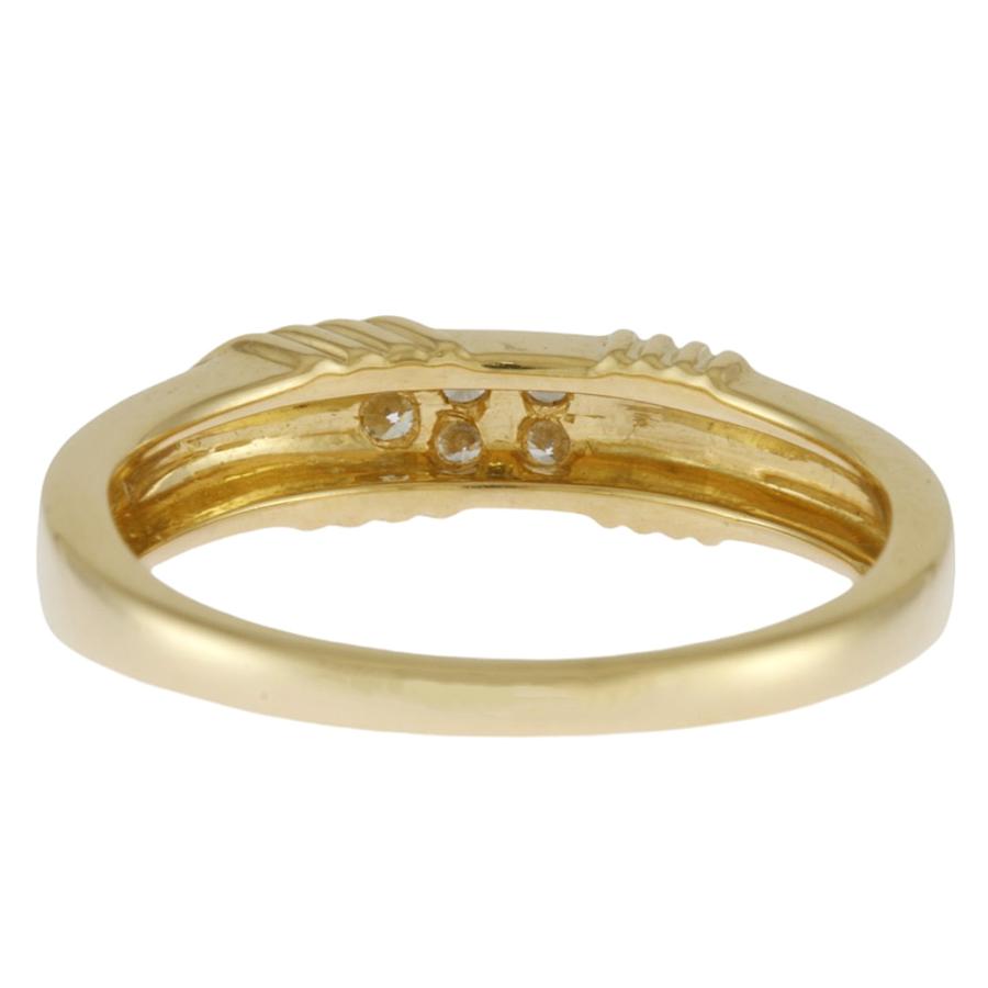 リング 指輪 10.5号 18金 K18イエローゴールド ダイヤモンド 0.07ct