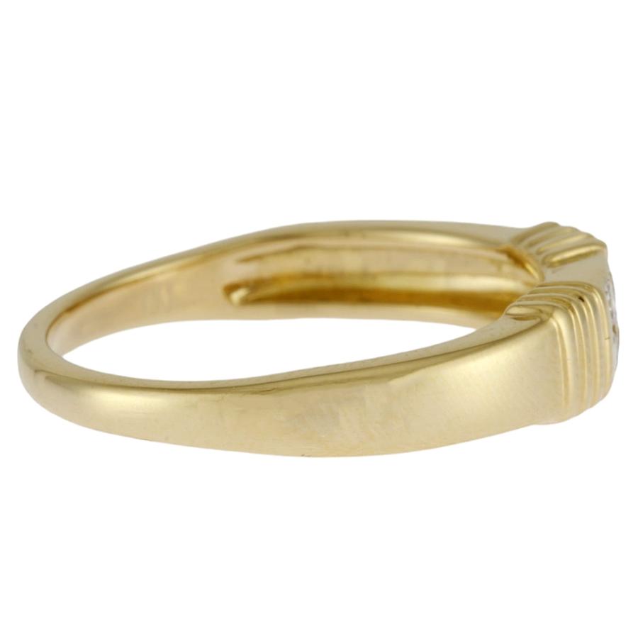 リング 指輪 10.5号 18金 K18イエローゴールド ダイヤモンド 0.07ct