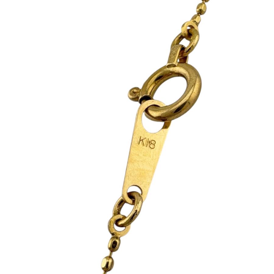 ネックレス 18金 K18イエローゴールド ダイヤモンド レディース 中古 