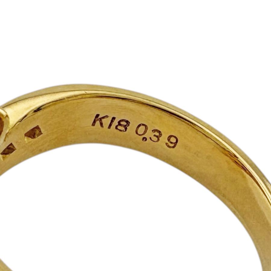 K18ゴールド ルビーリング 9g リング 指輪 10.5号 18金 K18イエローゴールド ルビー レディース 中古