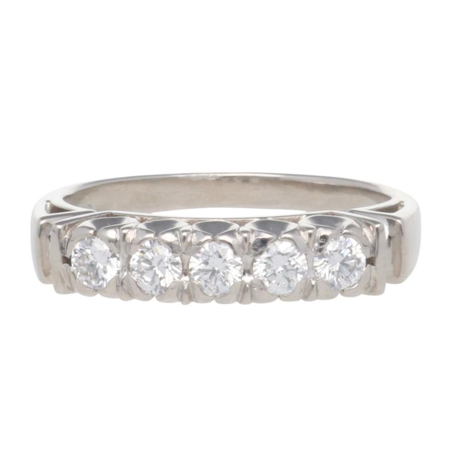 リング 指輪 12号 Pt900プラチナ ダイヤモンド 0.35ct レディース 中古 