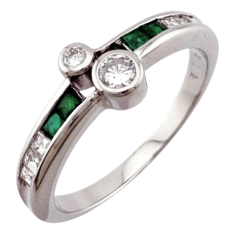 天然 エメラルド 天然 ダイヤ pt900 デザイン リング 楽天市場】Pt900 エメラルド ダイヤモンド リング指輪 プラチナ