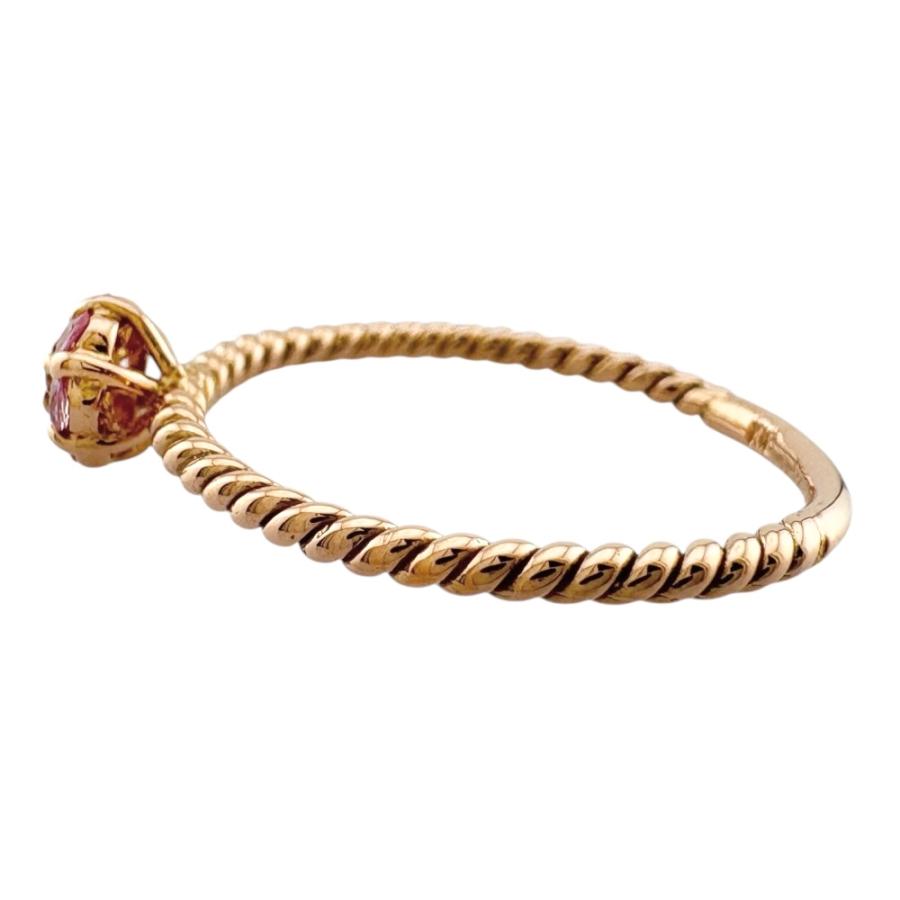 リング 指輪 11号 18金 K18ピンクゴールド ピンクサファイア  