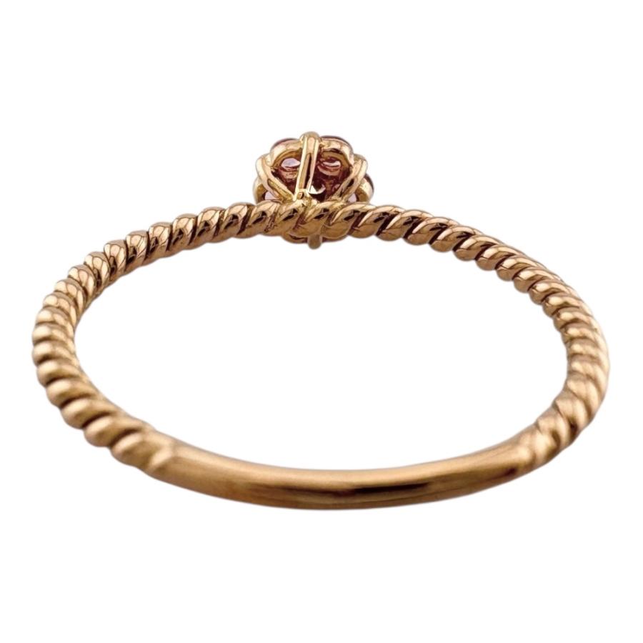 リング 指輪 11号 18金 K18ピンクゴールド ピンクサファイア  