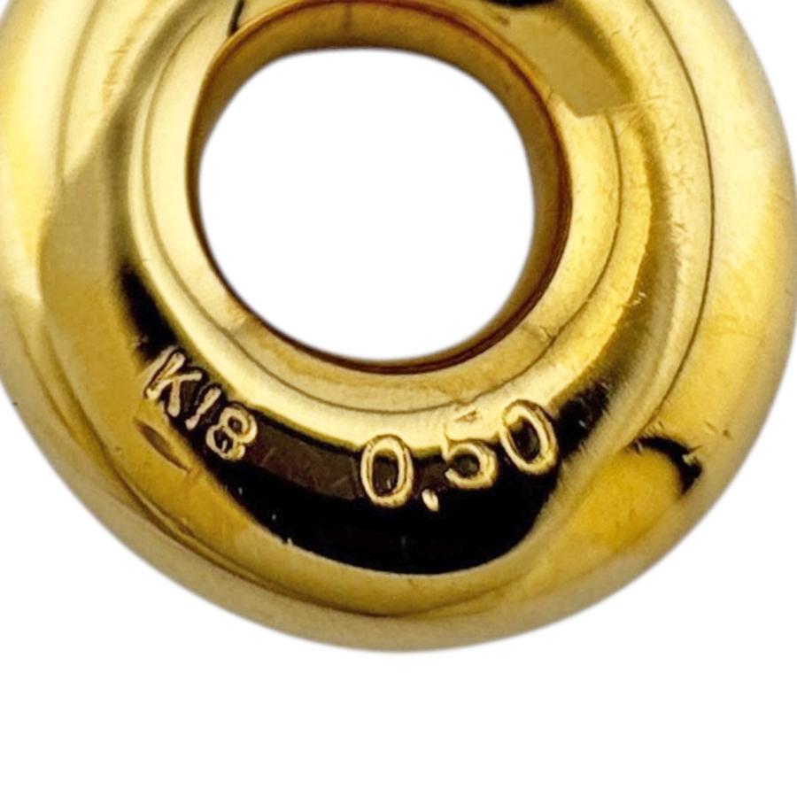 ネックレス 18金 K18イエローゴールド ダイヤモンド レディース 中古 美品