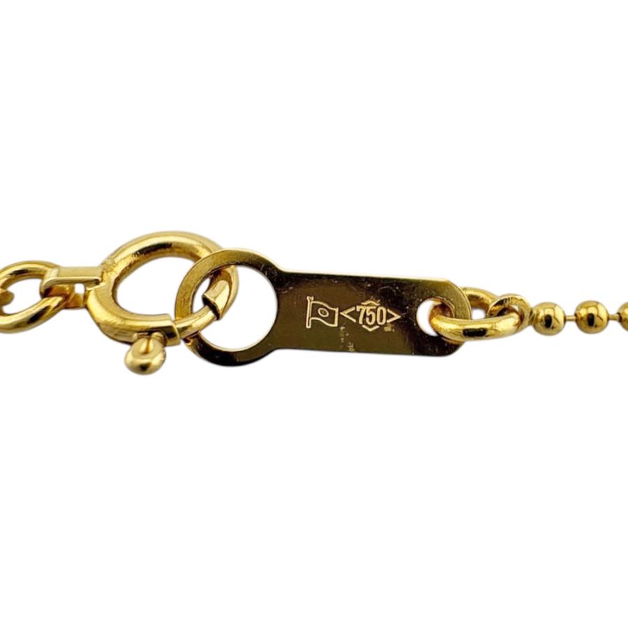 ネックレス 18金 K18イエローゴールド ダイヤモンド レディース 中古 美品