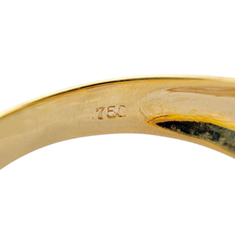 リング 指輪 12号 18金 K18イエローゴールド ルビー レディース 中古