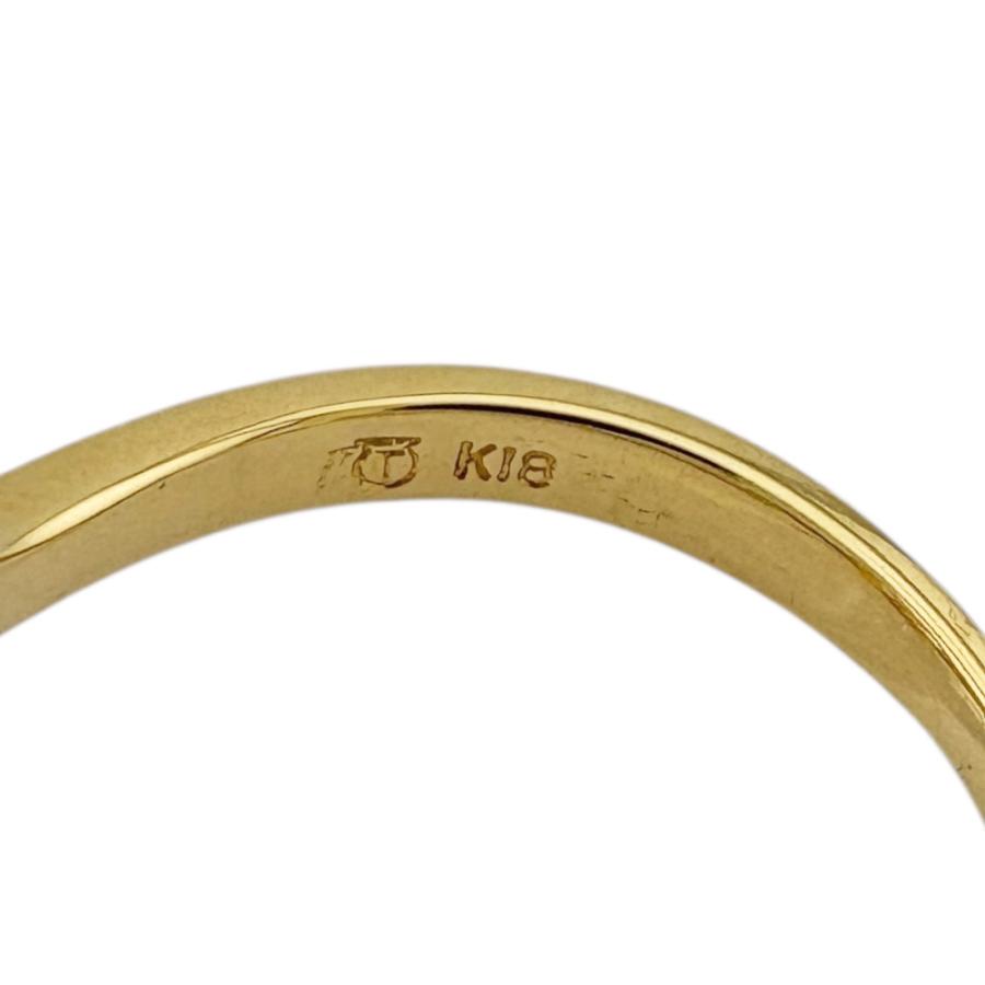 リング 指輪 9号 18金 K18イエローゴールド ダイヤモンド 0.45ct