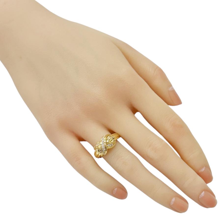 リング 指輪 13.5号 18金 K18イエローゴールド ダイヤモンド  