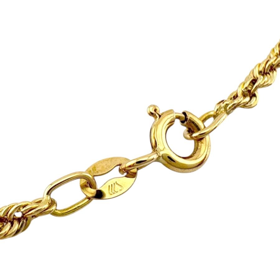 イタリア ネックレス 18金 K18イエローゴールド レディース 中古