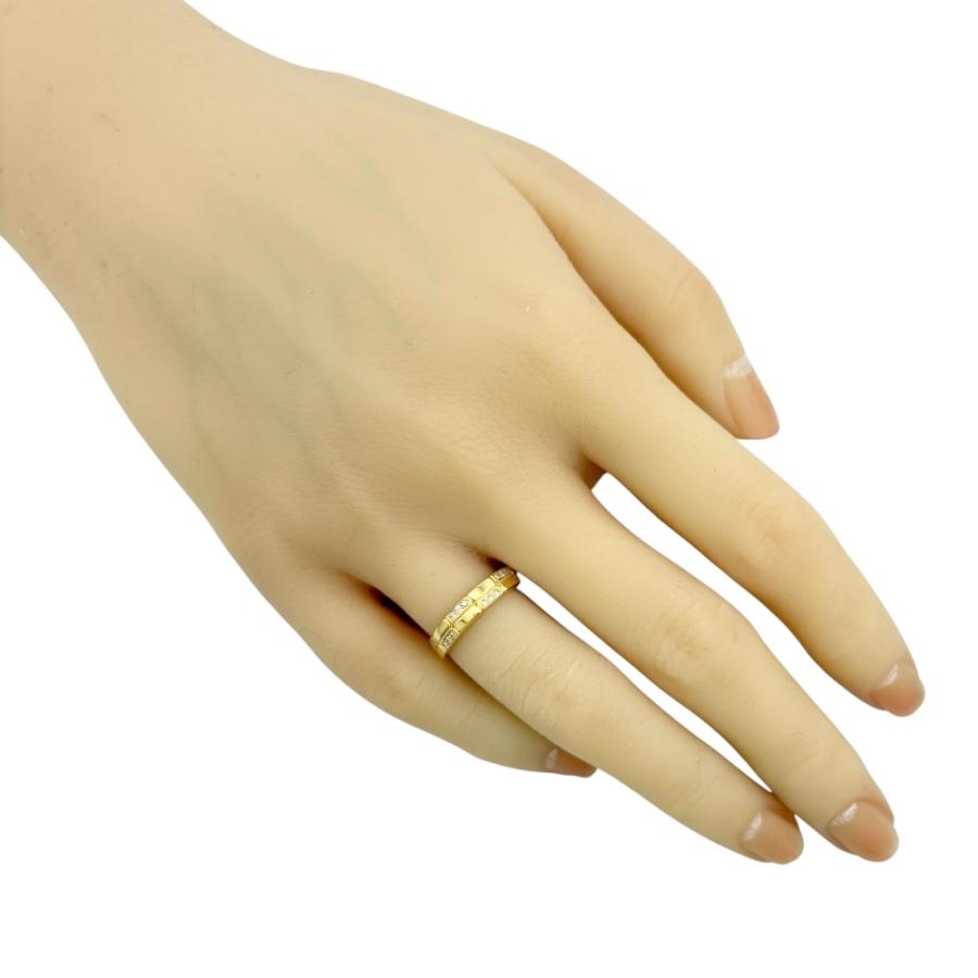 リング 指輪 8.5号 18金 K18イエローゴールド ダイヤモンド レディース