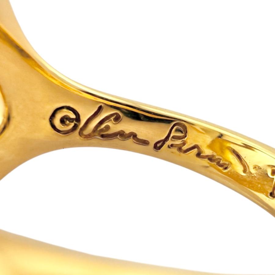 ハート リング 指輪 11.5号 18金 K18イエローゴールド レディース 中古