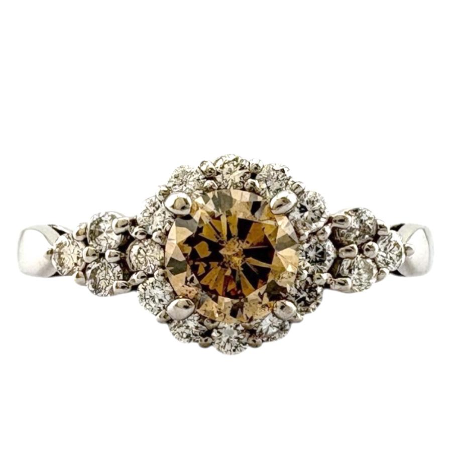 K*.様 プラチナ ダイヤモンドリング リング 指輪 14.0号 Pt900プラチナ ダイヤモンド レディース 中古 美品