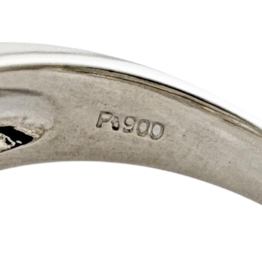 ★ Pm 天然ダイヤ 昭和レトロ 17号 指輪 プラチナ Pt リング 指輪 17号 Pt900プラチナ ダイヤモンド レディース 中古