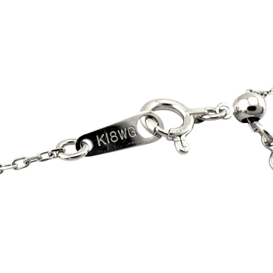 ネックレス 18金 K18ホワイトゴールド ダイヤモンド レディース